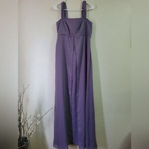 David's Bridal  Elegant Purple Evening Gown